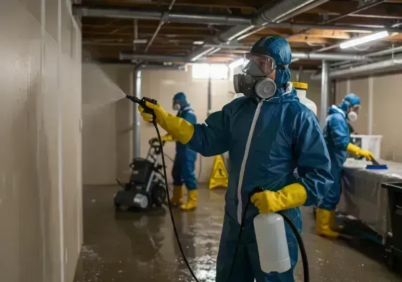 Basement Sanitization and Antimicrobial Treatment process in Cameron, MO